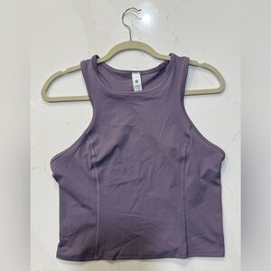 NWT Lululemon Nulux Racerback Cropped Run Tank - 10 - Purple ash